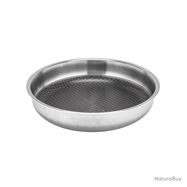 Po�le acier inoxydable nid d'abeille 20 cm