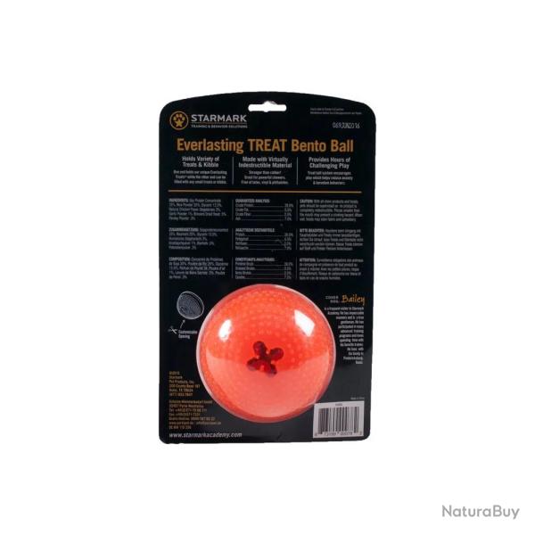 Jeu chien d'occupation Starmark Treat Bento Ball diam.12cm