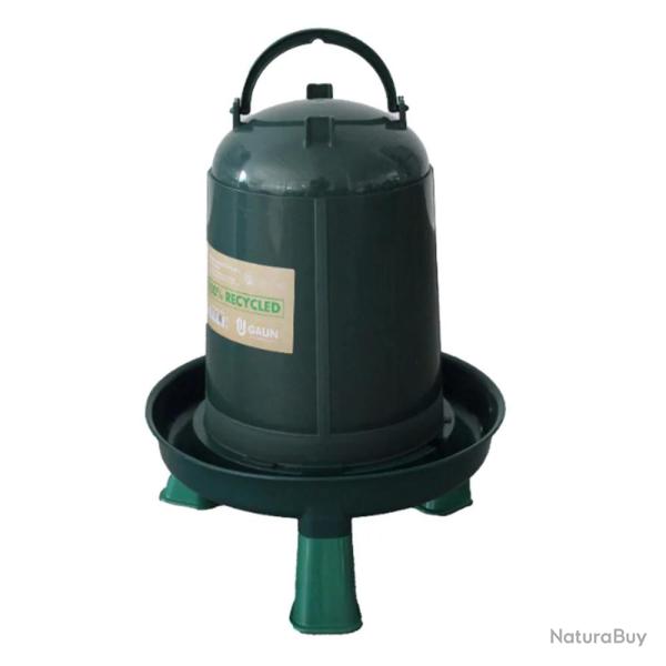 Abreuvoir gradu plastique recycl 5 L sur pieds