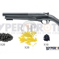 Pack d&eacute;couverte Fusil T4E HDS68 TS68 Gen2 D&eacute;fense balle caoutchouc calibre .68