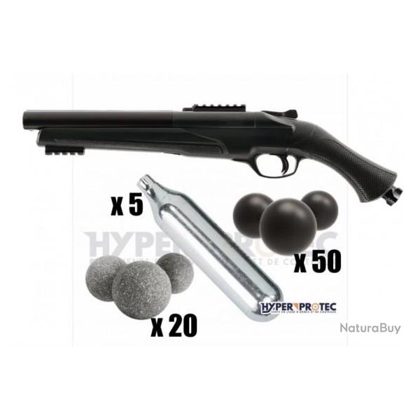 Pack d�couverte Fusil T4E HDS68 TS68 Gen2 D�fense balle caoutchouc calibre .68