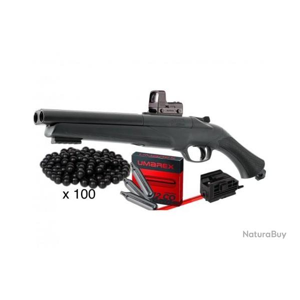 Pack de dfense Fusil T4E HDS68 TS68 Gen2 - 16 joules Balle caoutchouc calibre .68