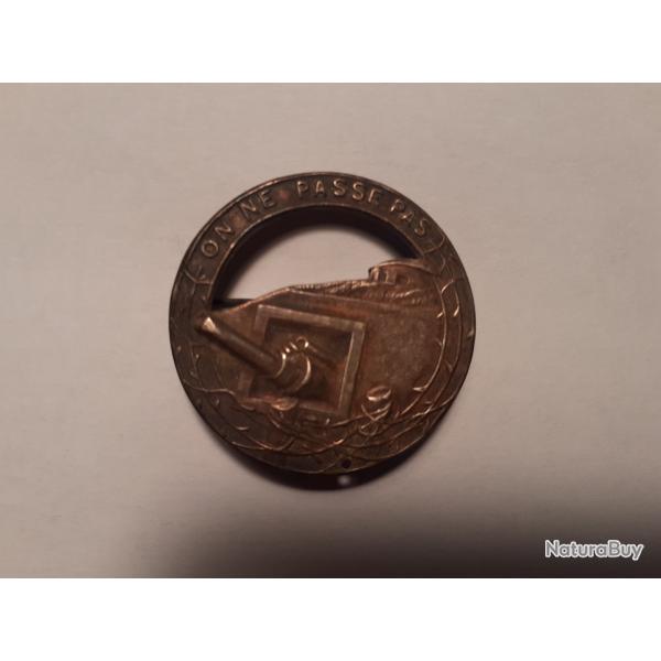 insigne ligne Maginot   ON NE PASSE PAS