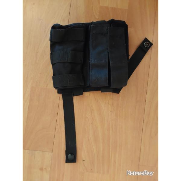Pochette MOLLE noire - porte-chargeurs airsoft