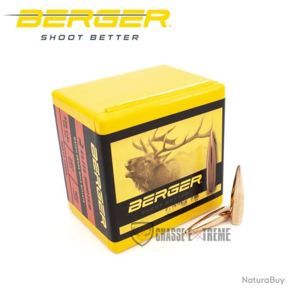 100 Ogives BERGER Cal 338 250gr Elite Hunter