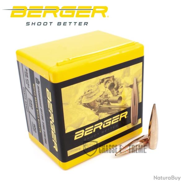 100 Ogives BERGER Cal 338 250gr Hybrid OTM Tactical