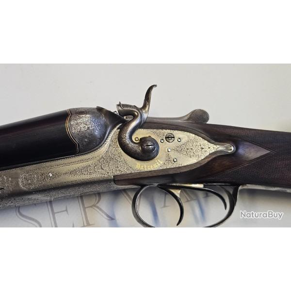 Exceptionnel fusil � platines � chiens ext�rieurs calibre 12
