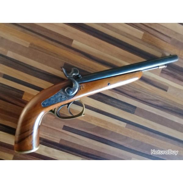 Pistolet double canon Armi jager calibre 36 � poudre noire