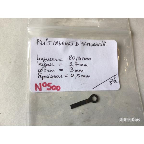 VENDU PAR LE-CUIRASSIER N 500 RESSORT D'ARMURERIE