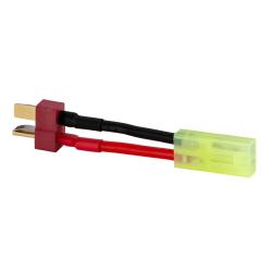 Connectique adaptateur batterie Mini Tamiya Femelle- T-Plug / Dean Male