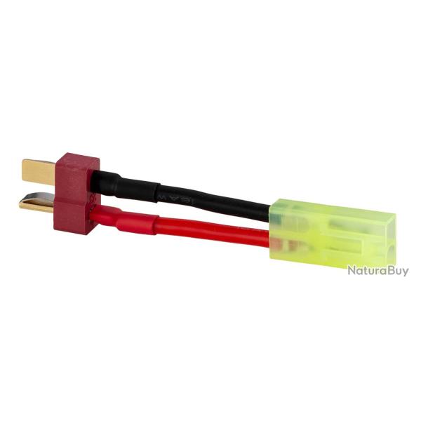Connectique adaptateur batterie Mini Tamiya Femelle- T-Plug / Dean Male