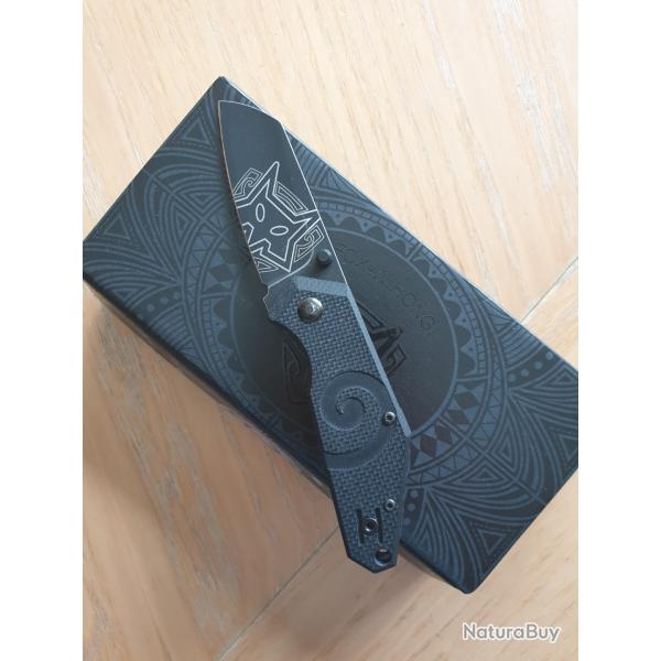 couteau fox 650 Wihongi kea black