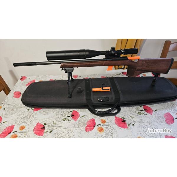 Carabine 22lr cz 457 varmint match conon lourd.