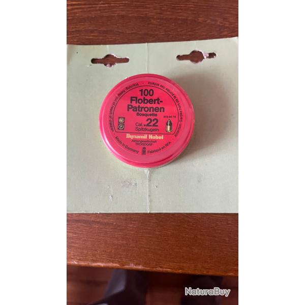 100 bosquettes Flobert 22 LR