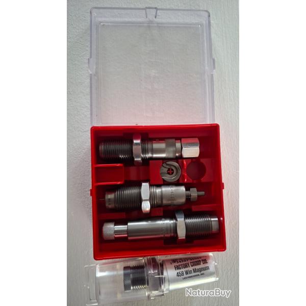 Jeux de 3 outils lee plus sertisseure cal 458 win mag
