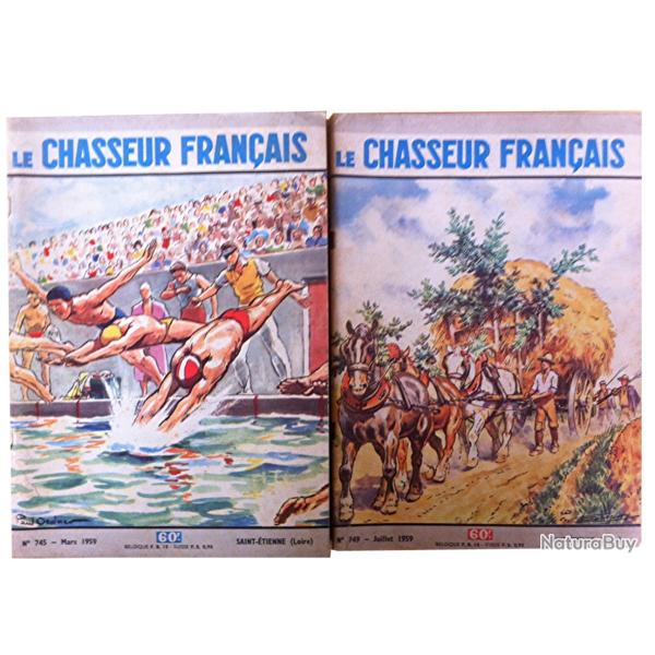 revue "le chasseur franais" anne 1959 incomplte 10 numros