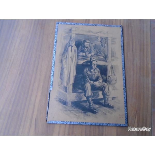 FUSAIN DE PRISONNIERS DE GUERRE