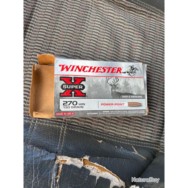 Bo�te de balle 270 winchester 130grain