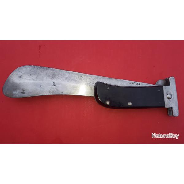 Machette Survie pliante USAF CASE XX ww2 avec prot�ge lame en en t�le