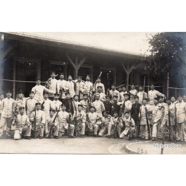 CPA - Carte Photo Militaire Groupe Soldats N�4255