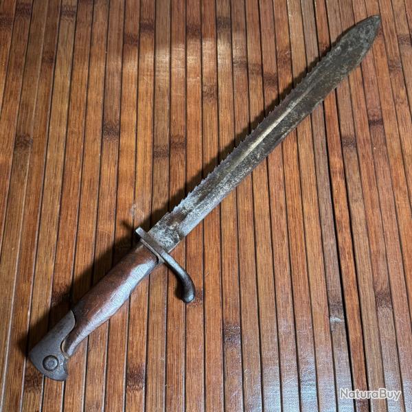 BA�ONNETTE ALLEMANDE MAUSER ERFURT 98 / 05 DE 1908 A DENTS DE SCIE WW1 - 14/18