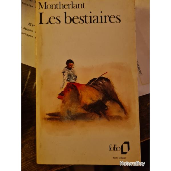 Les bestiaires Montherlant folio