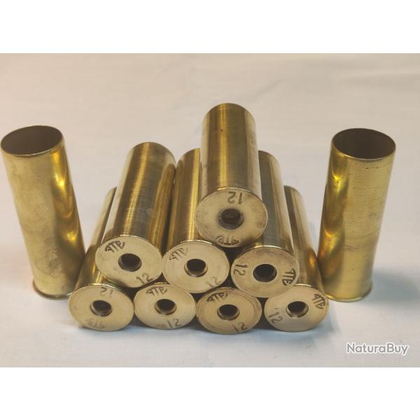 Douilles laiton ATE calibre 12 pour collection