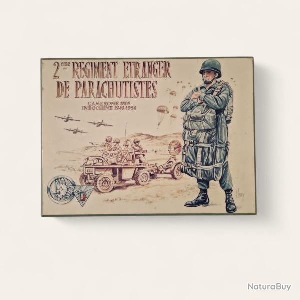 Cadre Militaire Pi�ce RARE 2e REP Daniel Lordey �chantillons 1994 - Indochine Parachutiste