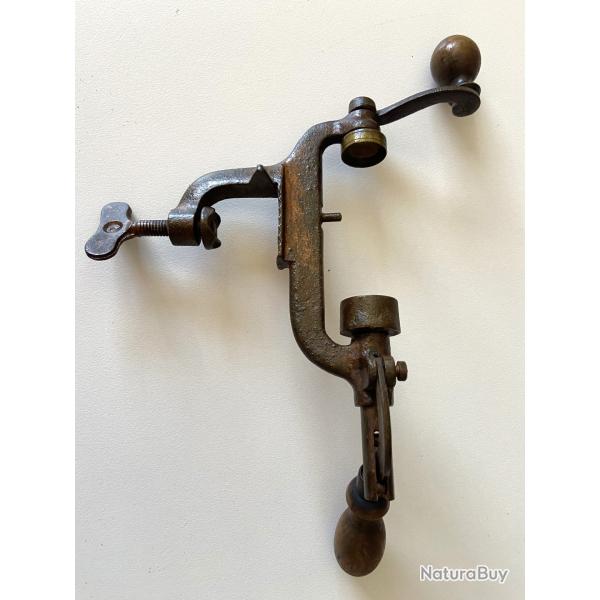 Outil Ancien Artisanal Sertisseur � Poussoir Cartouche Cal 16 Pince � Sertir