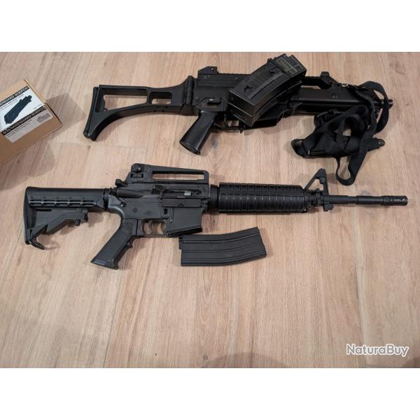 Lot de rplique airsoft + sac + gilet