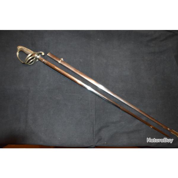 SABRE D'OFFICIER D'INFANTERIE-OFFICIER DE CHASSEURS A PIED Mle 1882-GRANDE GUERRE 1914-1918