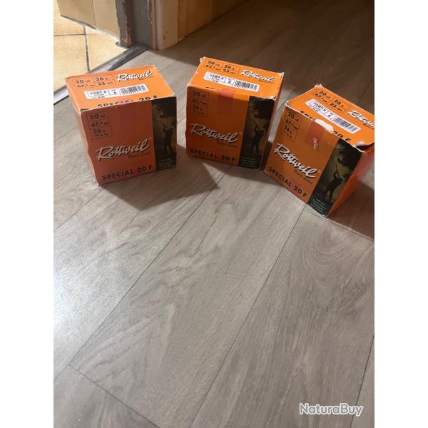 3 botes rottweil special f 20/67 26gr pb6