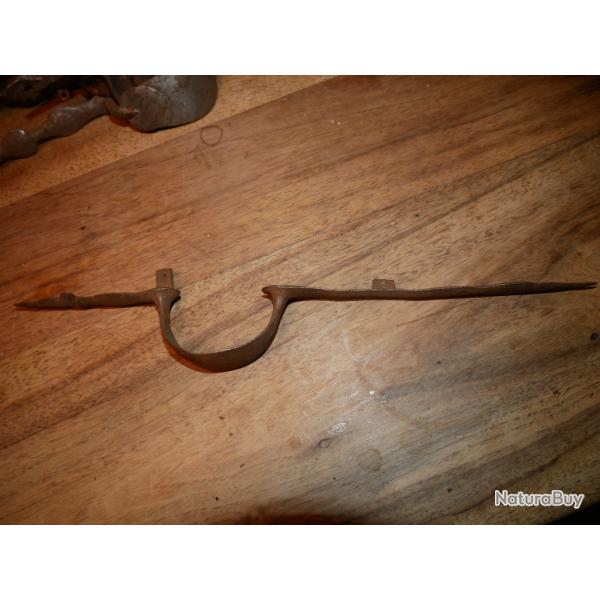 Pontet Fer de fusil de chasse  silex dans son jus