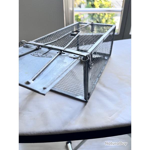 Pige cage mtallique galvanis - Bon tat