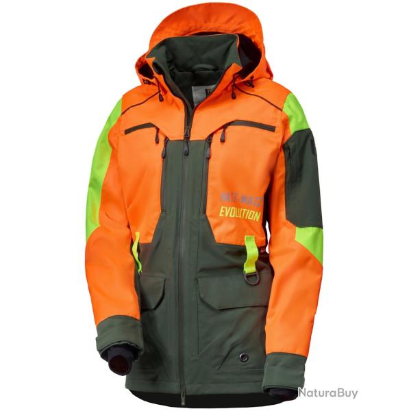 Veste impermable femme Hatz Watz Couleur Orange fluo vert