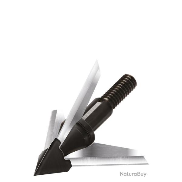 Lot de 3 pointes de chasse  lame fixe QAD Exodus 85 gr Swept blade
