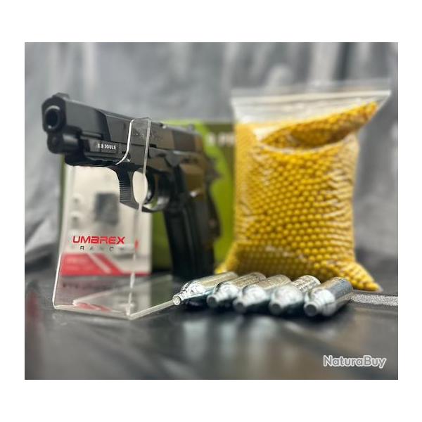 PACK LASER PR�T A TIRER PISTOLET 6MM BERSA THUNDER 9 PRO CO2