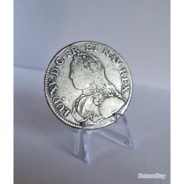 Rare Ecu Argent 1738 A Louis XV ( 15 ) Aux Rameaux D'Olivier Paris , XVIII�me Si�cle , 18�me
