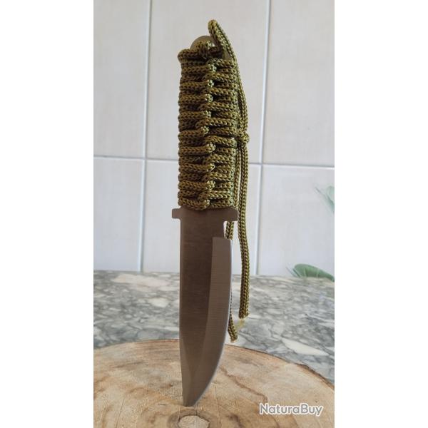 couteau arme militaire survie avec tui neuf chasse pche LIVRAISON LETTRE VERTE OFFERTE