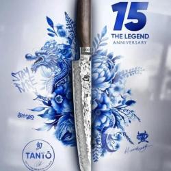 Kai Shun Premier Tim M&auml;lzer TDM-1785 Tanto - Couteau Japonais &Eacute;dition Limit&eacute;e 15e Anniversaire