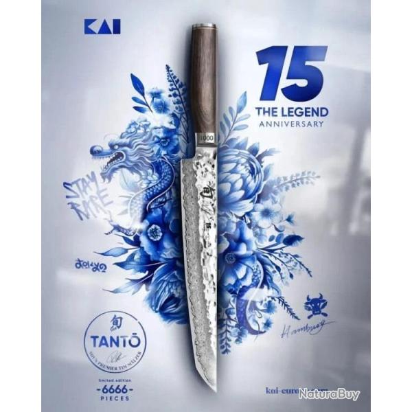 Couteau Kai Shun Premier Tim M�lzer Tanto TDM-1785 - �dition Limit�e 15e Anniversaire