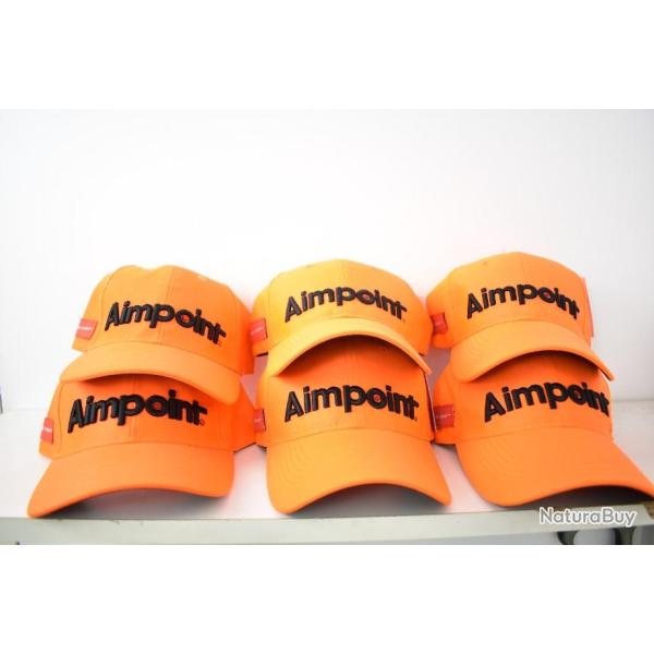 Lot de 6 Casquettes AIMPOINT Orange