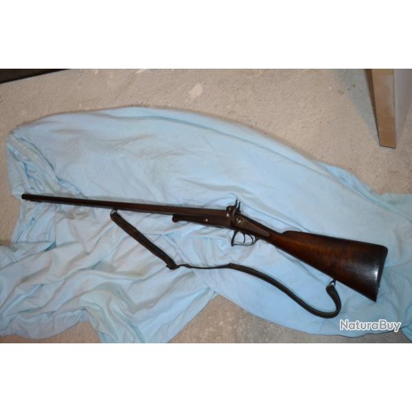 Beau fusil � broche en calibre 16