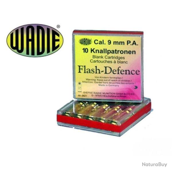 Balle � blanc Wadie Flash defence P.a. - Par 10 - Cal. 9 mm P.A.