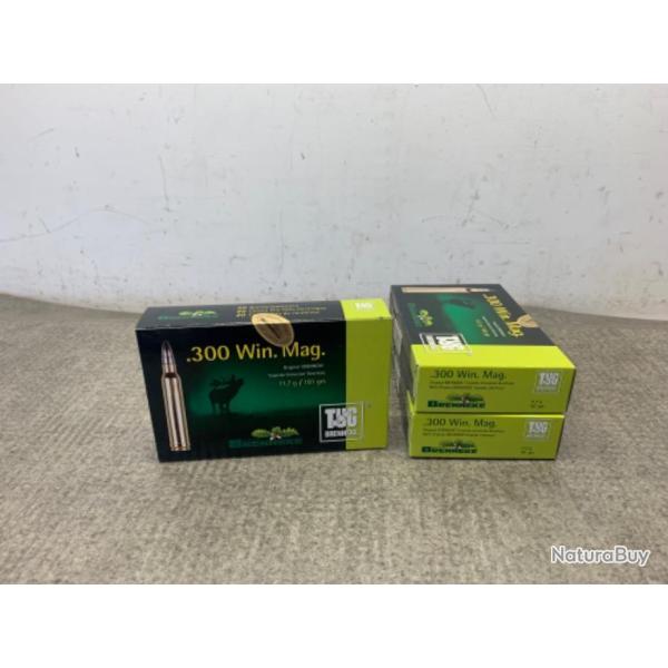 LOT DE 3 BOITES DE BRENNEKE TUG CALIBRE 300 WIN MAG - 1� sans prix de r�serve
