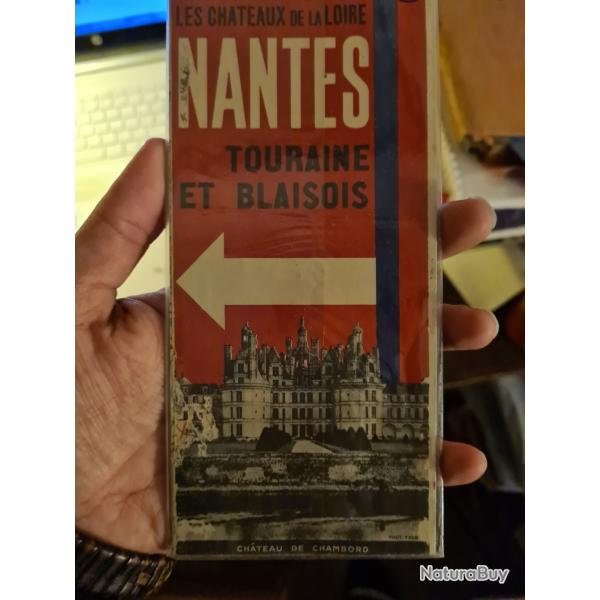 Plan de Nantes Basse Loire et Anjou les chateaux de la Loire Touraine et Blaisois