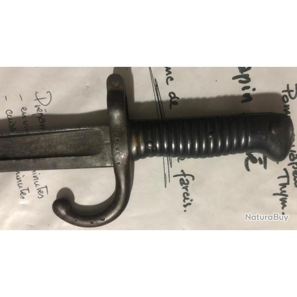 Ba�onnette Chassepot Janvier 1868 de Chatellerault