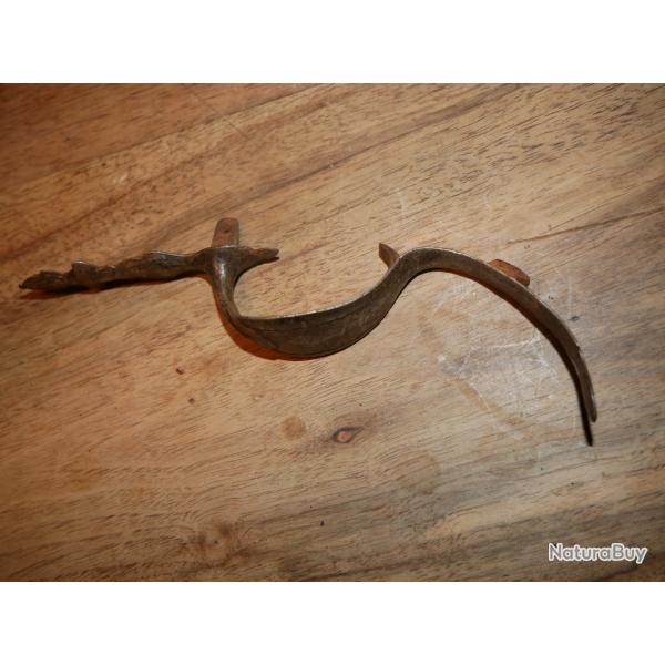 Pontet en fer de pistolet  silex