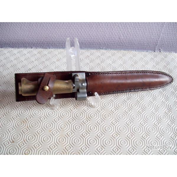 militaria ww1 francais poignard de tranche 14/18 ersatz fait avec  baionnette1886/15 cass poilu