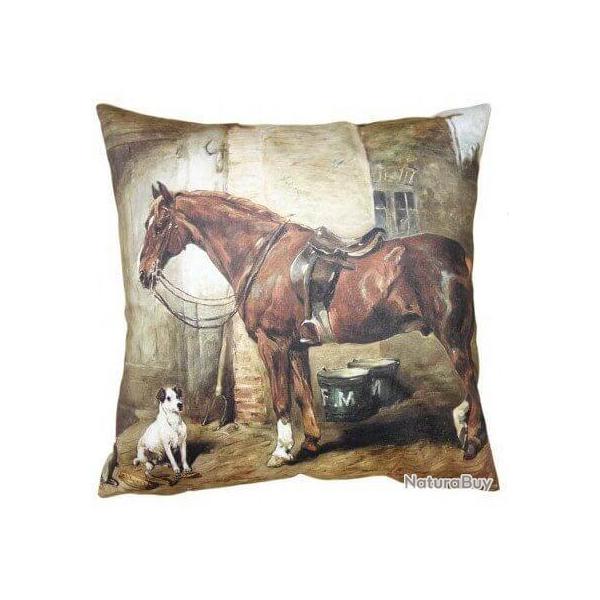 Coussin Cheval et chien LOVERGREEN